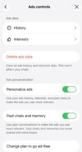control de anuncios adds de chatgpt
