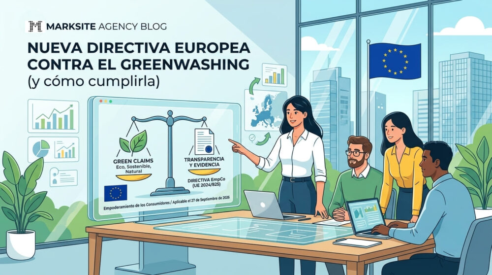Nueva directiva europea contra el greenwashing marksite agency