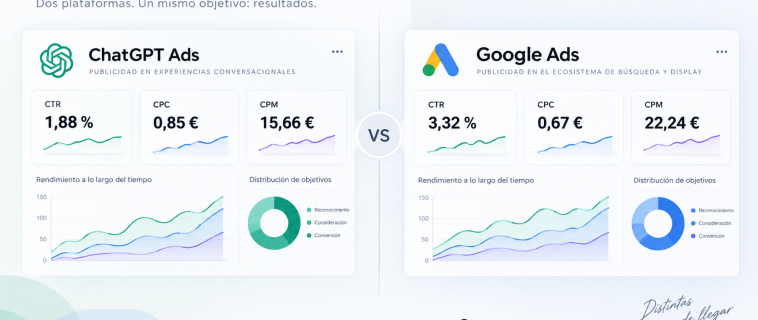 ChatGPT Ads vs Google Ads: qué aprendimos tras nuestra primera prueba con datos reales