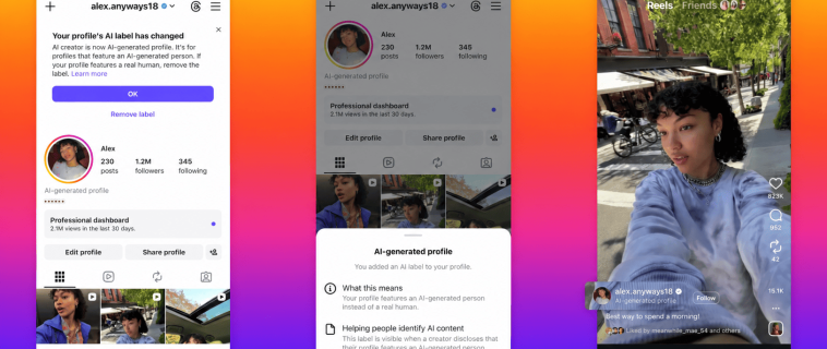 Instagram limitará el alcance de los perfiles con personas generadas por IA que no lo indiquen